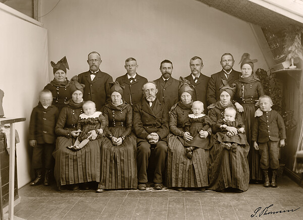 Sønderho, Fanø: Niels Poulsen med familie
