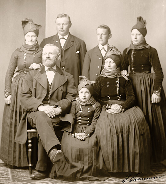 Sønderho, Fanø: Mette Jensen med familie